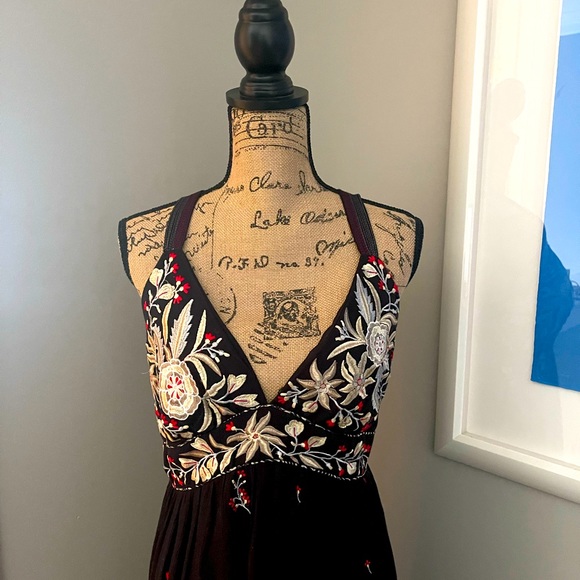 Anthropologie Fiona embroidered maxi dress - L - Picture 4 of 9